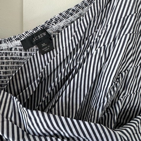 J. Crew Puff Sleeve Striped Cropped Top - Picture 10 of 12